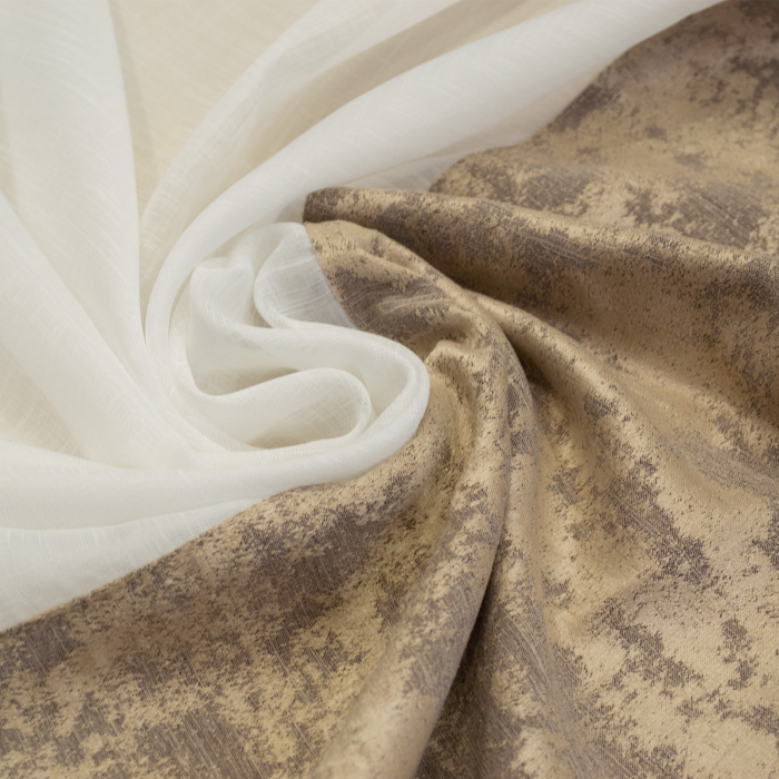 Perdea Velaria in ivoire si asos bej, 340x185 cm [3]