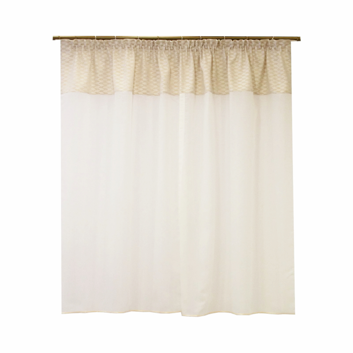 Perdea Velaria in ivoire si romburi bej, 175x165 [2]