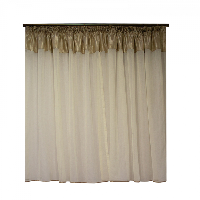 Perdea Velaria in haily ivoire, 360x155 cm [2]