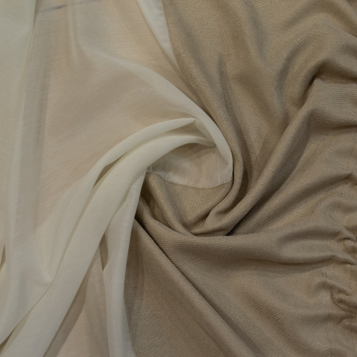 Perdea Velaria  in ivoire si tafta bej, 180x145 cm [3]