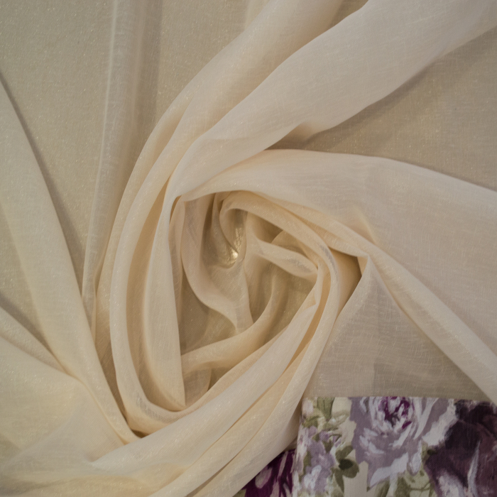 Perdea Velaria in lucios crem, 130x140 cm [2]
