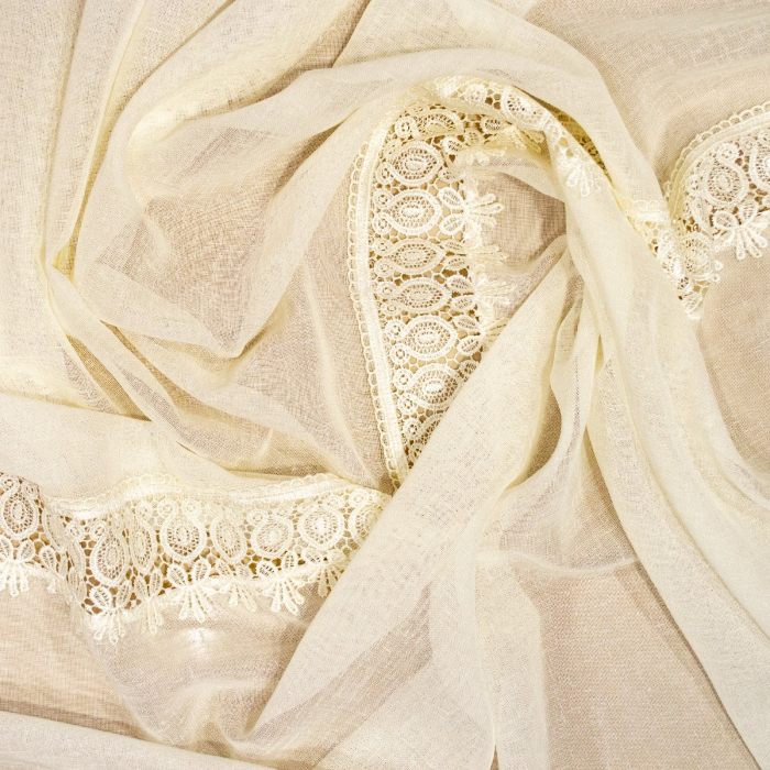 Perdea Velaria in unt cu dantela, 265x160 cm [4]