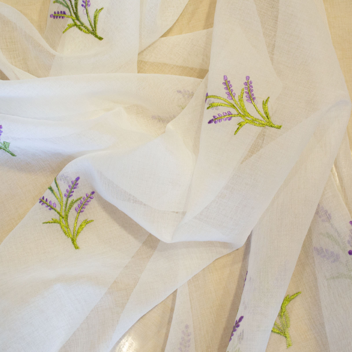 Perdea Velaria in broderie lavanda [2]