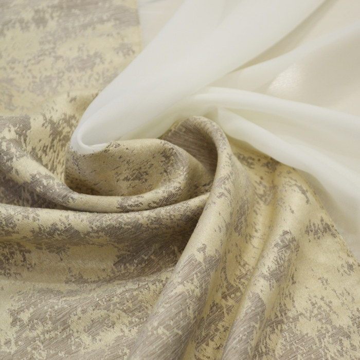 Perdea Velaria ivoire cu asos bej, 340x155 cm [3]