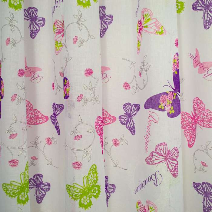 Perdea Velaria fluturi mov, 180x155 cm [2]