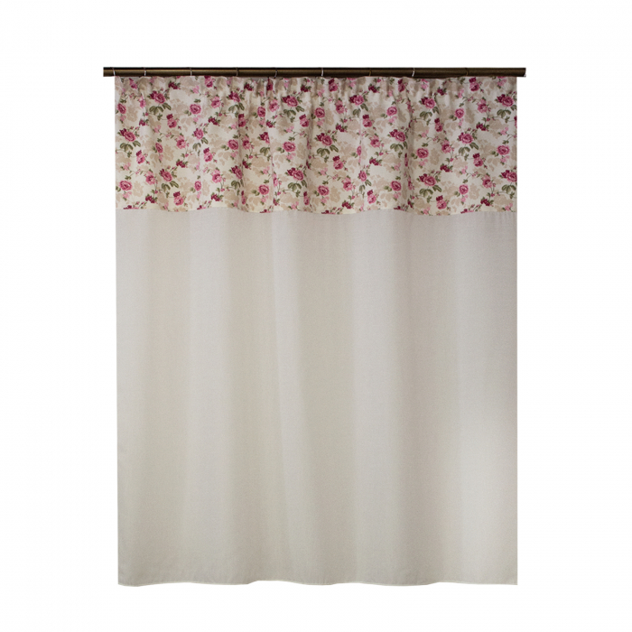Perdea Velaria ivoire cu flori, 130x140 cm [1]