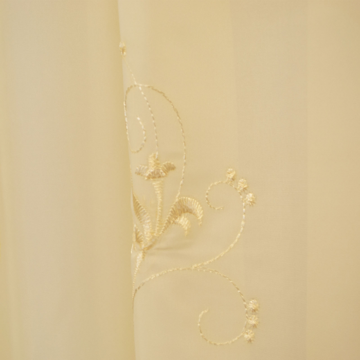 Perdea Velaria ivoire cu imprimeu brodat, 350x245 cm [2]