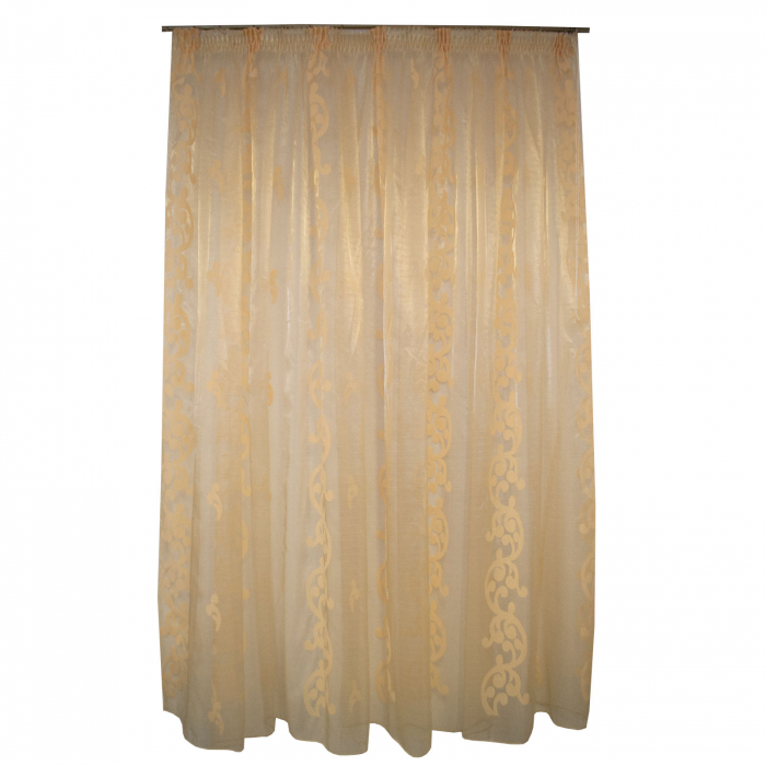Perdea Velaria organza catifea crem, 240x220 cm [1]