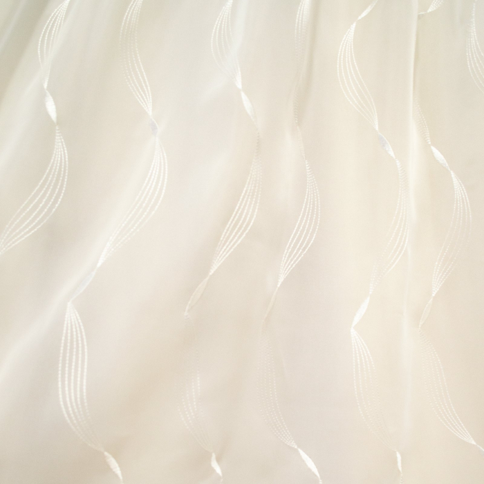 Perdea Velaria ivoire cu model brodat, 180x140 cm [2]