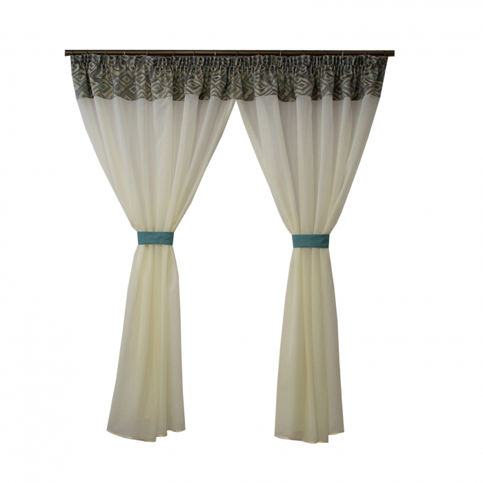 Perdea Velaria ivory cu tafta, 290x160 cm [2]