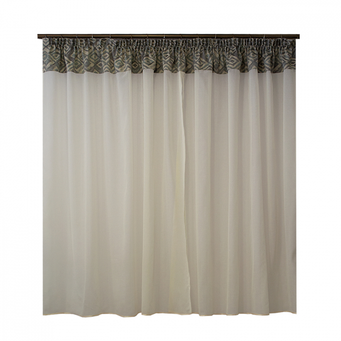 Perdea Velaria ivory cu tafta, 290x160 cm [1]
