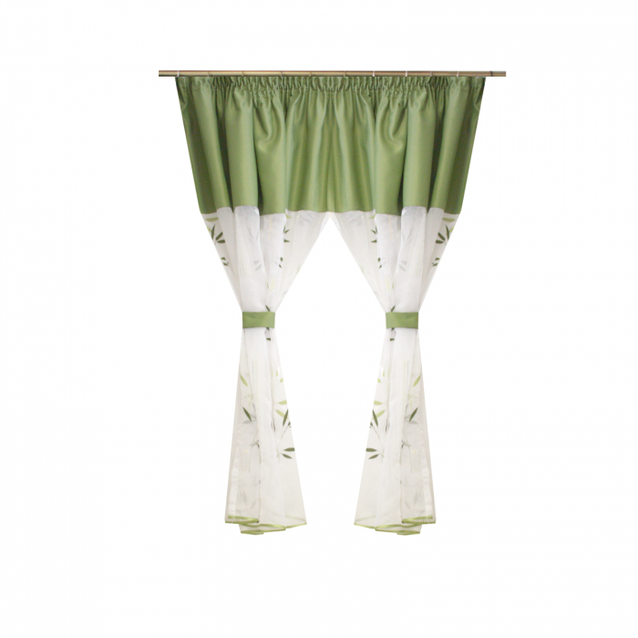 Perdea Velaria organza green, 320x155 cm [1]