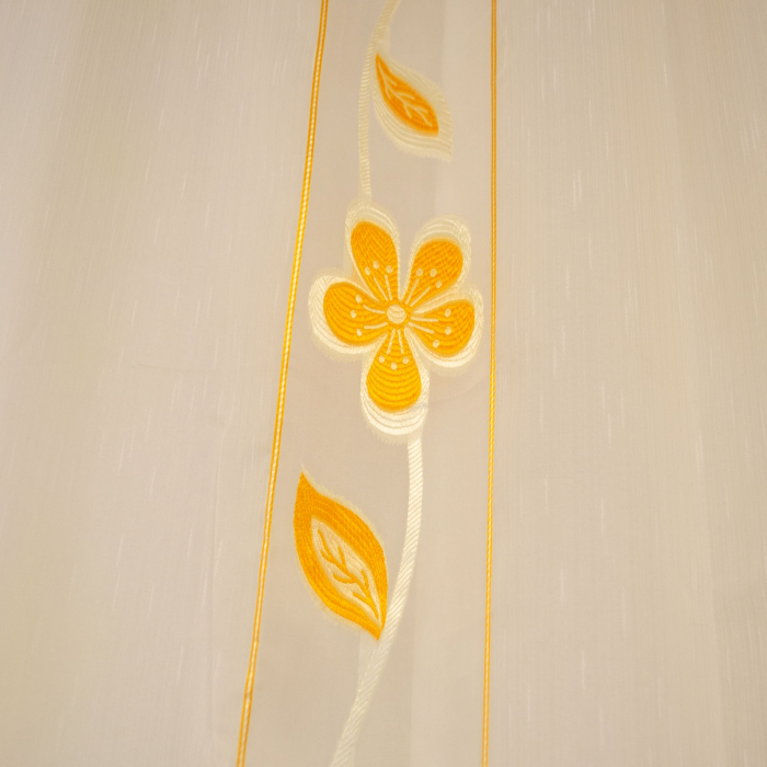 Perdea Velaria sable cu flori portocalii, 200x245 cm [2]