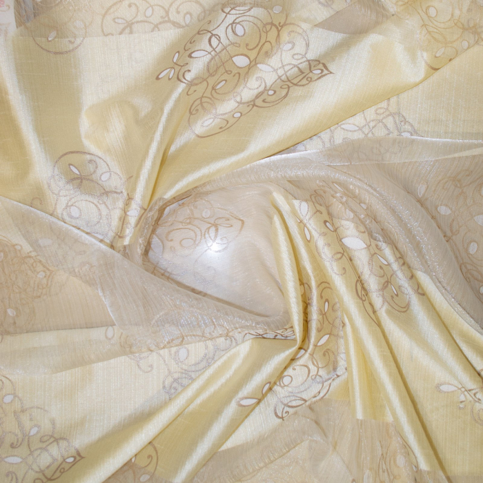Perdea Velaria organza baroc crem, 300x245 cm [2]
