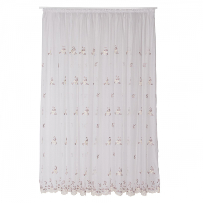 Perdea Velaria cu flori roz, 210x245 cm [1]
