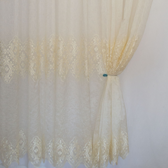 Perdea Velaria organza cu broderie baroc, 500x245 cm [4]