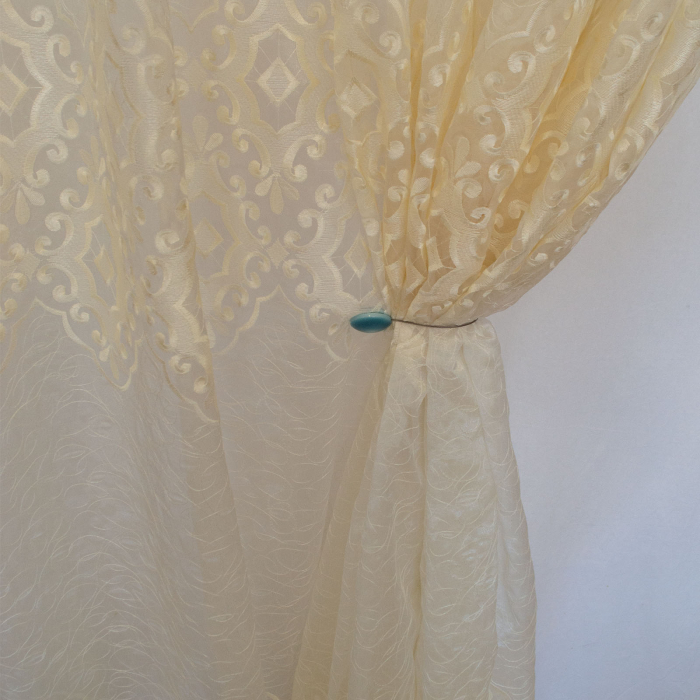 Perdea Velaria organza cu broderie baroc, 500x245 cm [2]
