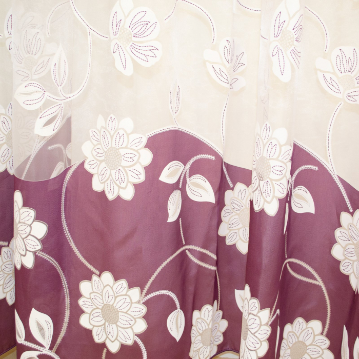 Perdea Velaria organza cu flori, 300x245 cm [3]