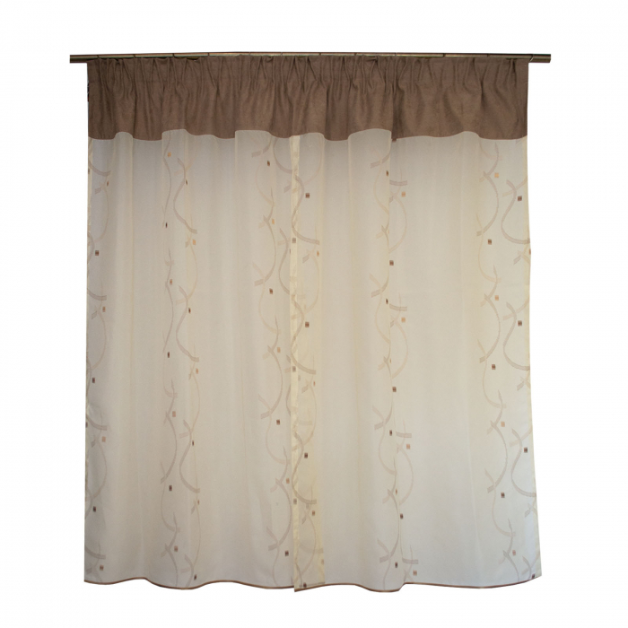 Perdea Velaria patrate maro, 180x160 cm [3]