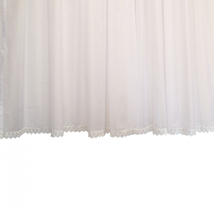 Perdea Velaria, ploita alba cu dantela [3]