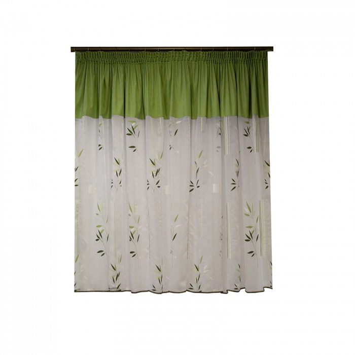 Perdea Velaria organza green, 320x155 cm [2]