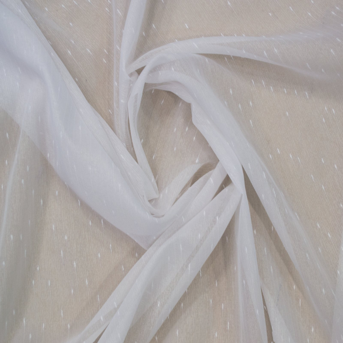 Perdea Velaria ploita alba cu tafta turcoaz, 235x145 cm [3]