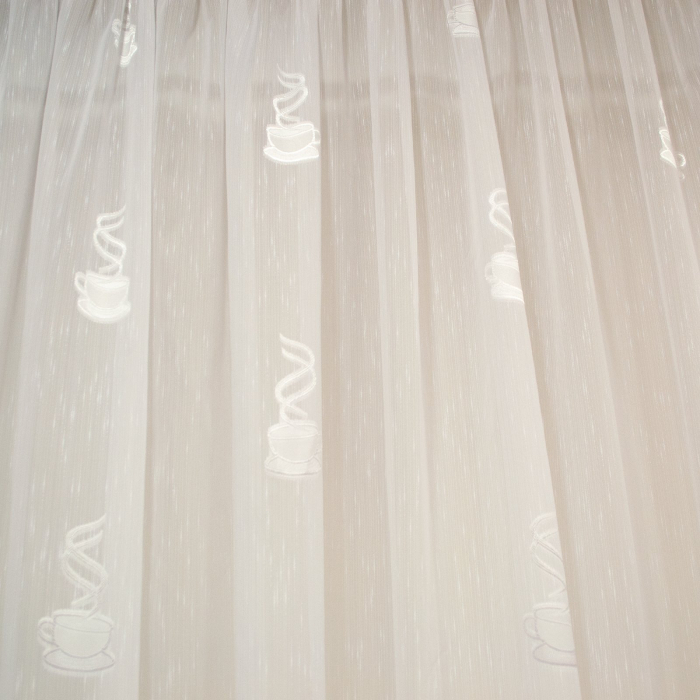 Perdea Velaria alba cu cesti, 340x245 cm [2]