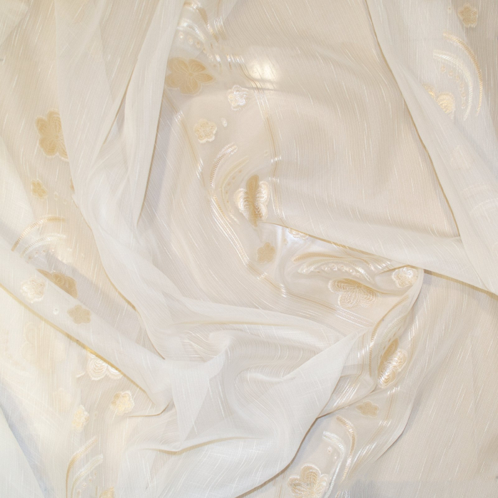 Perdea Velaria sable flori crem, 300x245 cm [2]