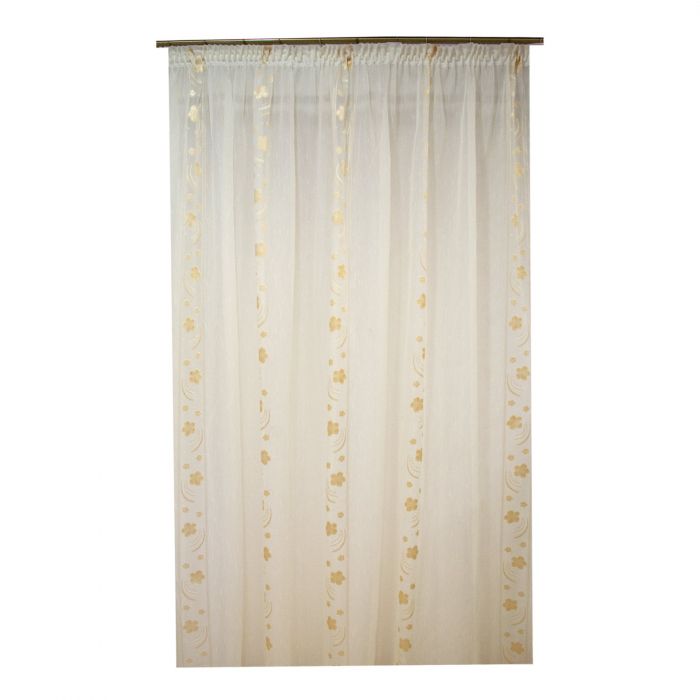 Perdea Velaria sable flori crem, 300x220 cm [1]