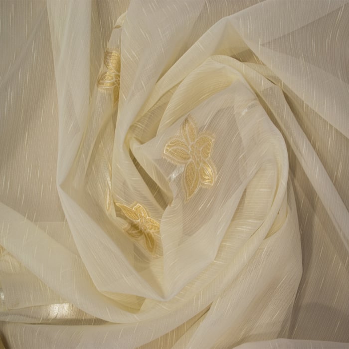 Perdea Velaria sable flori bej, 470x245 cm [2]