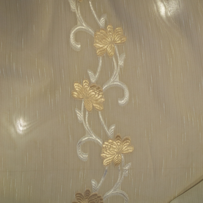 Perdea Velaria sable flori aurii, 385x100 cm [3]