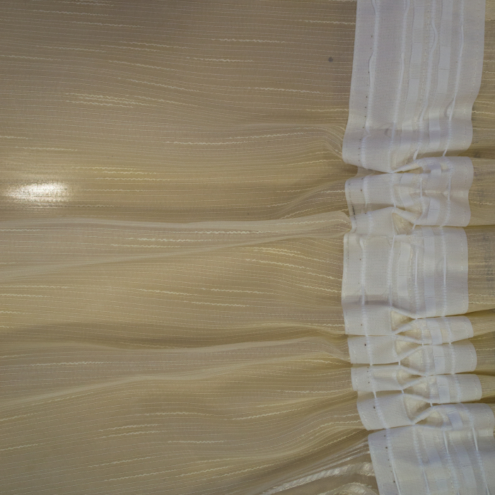 Perdea Velaria sable unt flori maro, 300x45 cm [3]