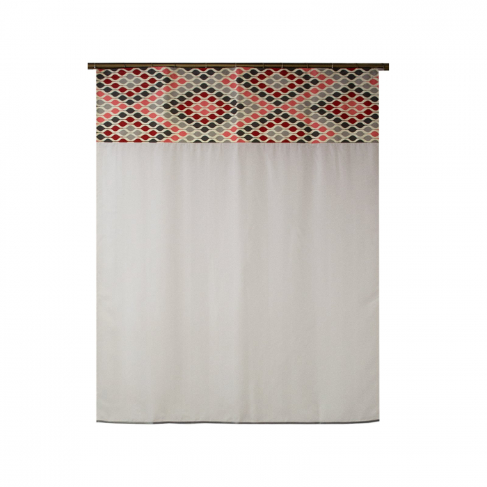 Perdea Velaria in alb cu buline, 120x140 cm [1]