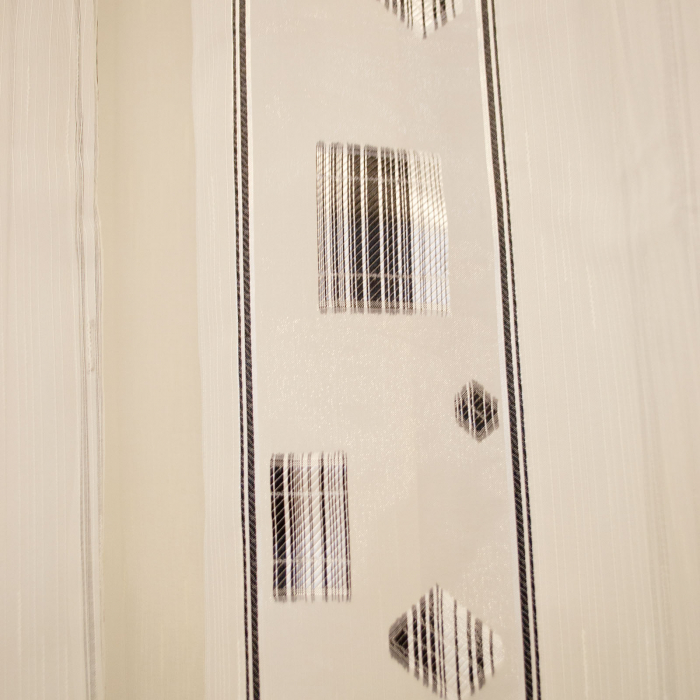 Perdea Velaria sable patrate negre, 420x245 cm [2]