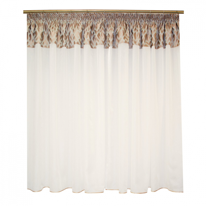 Perdea Velaria cu romburi turcoaz, 400x155 cm [2]