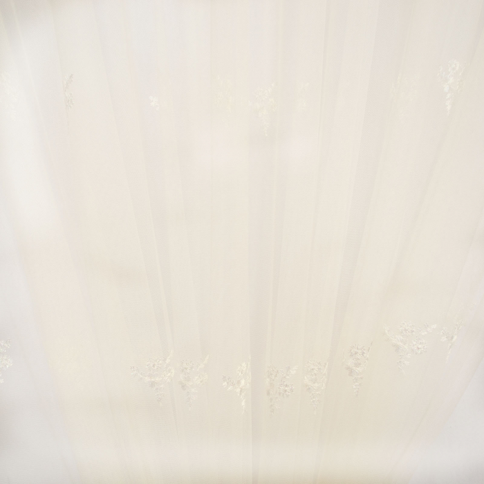 Perdea Velaria tiul ivory cu buchetele florale, 580x245 cm [4]