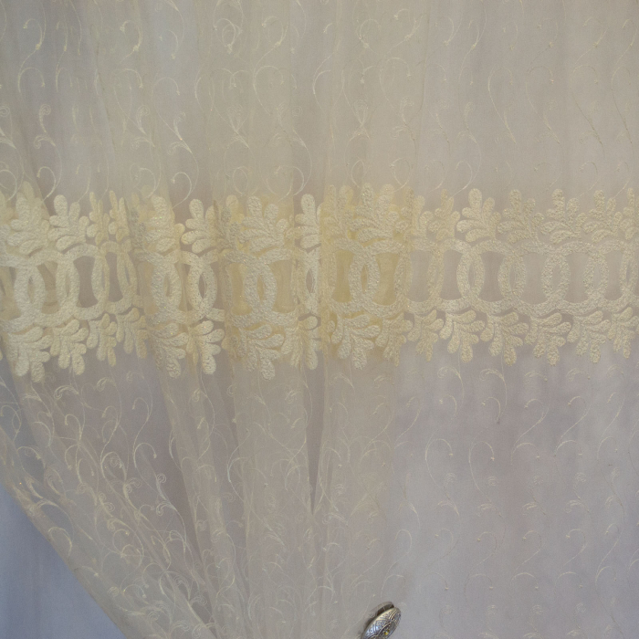 Perdea Velaria tiul brodat ivory, 350x250 cm [2]