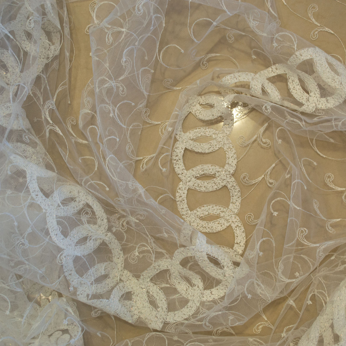 Perdea Velaria tiul brodat ivory, 350x250 cm [4]