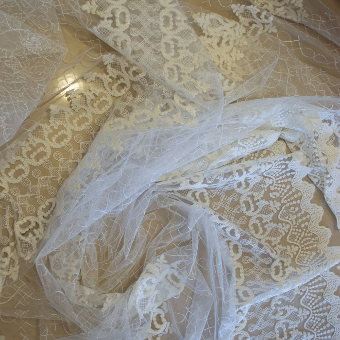 Perdea Velaria tiul brodat ivory, 290x250 cm [2]