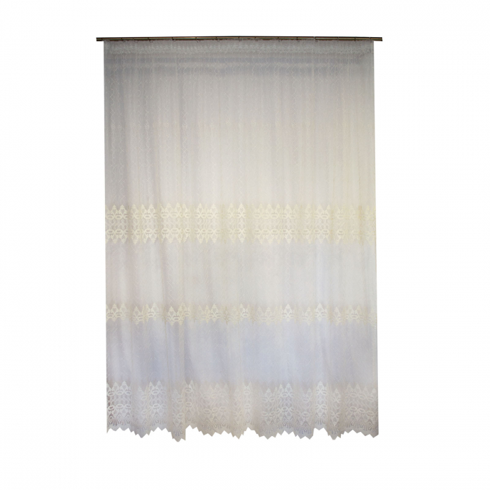 Perdea Velaria tiul brodat ivory, 290x250 cm [5]