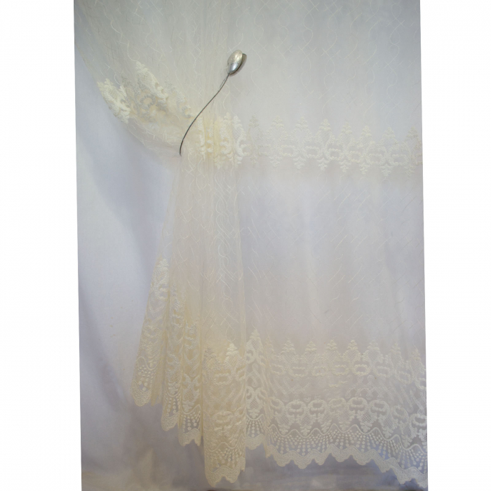Perdea Velaria tiul brodat ivory, 290x250 cm [3]