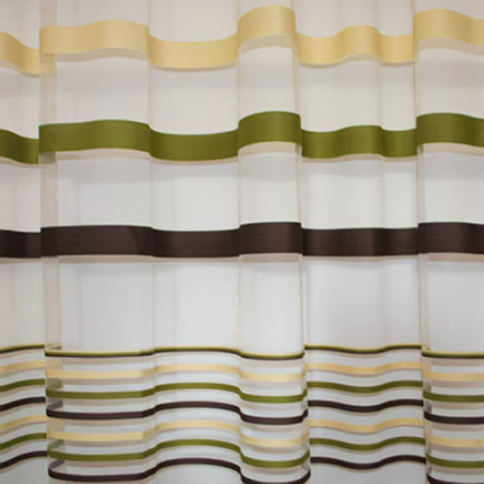 Perdea Velaria tiul cu dungi verde inchis, 370x250 cm [3]