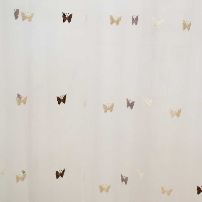 Perdea Velaria tiul fluturi brodati wenge, 190x250 cm [2]