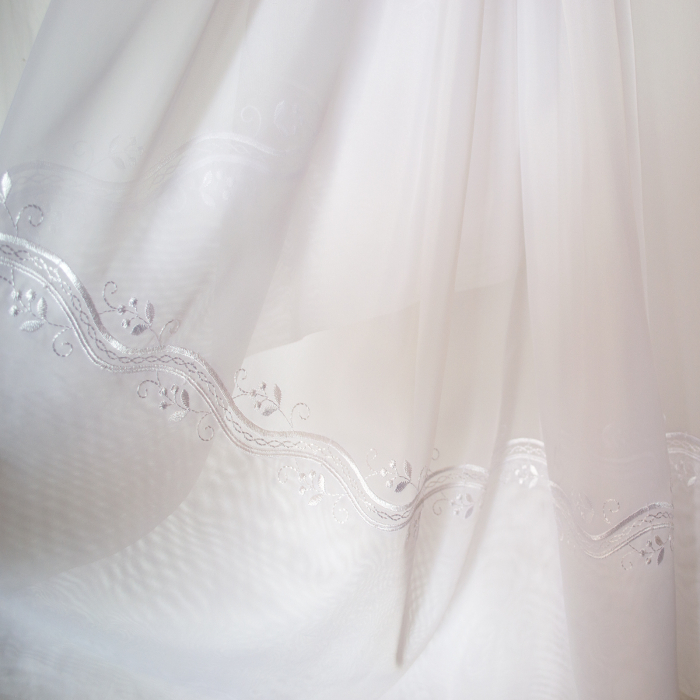 Perdea Velaria voal alb cu bordura, 290x245 cm [2]