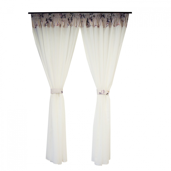 Perdea Velaria samba cu esarfe, 215x160 cm [1]