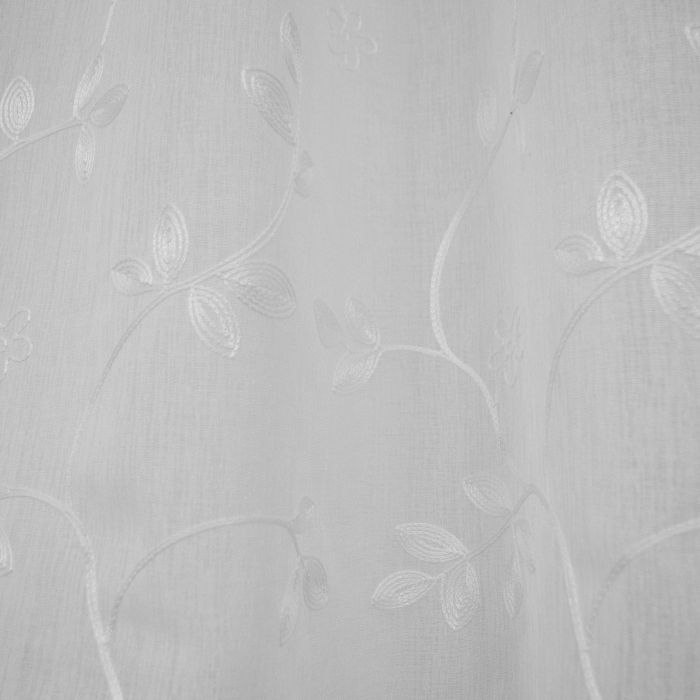 Perdea Velaria inisor cu flori brodate, 220x145 cm [2]