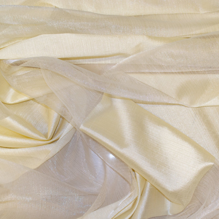 Perdea Velaria organza benzi crem, 400x250 cm [2]