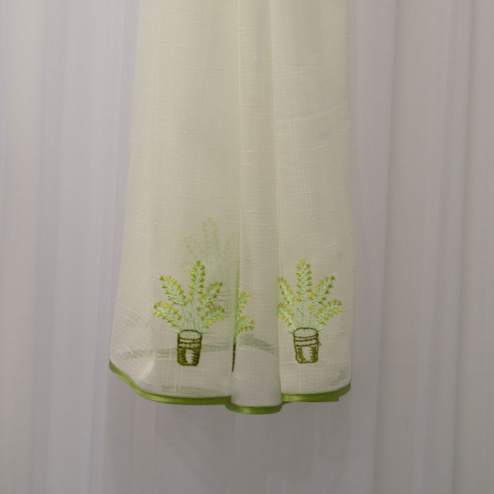 Perdea Velaria verde de bucatarie , 260x145 cm [3]
