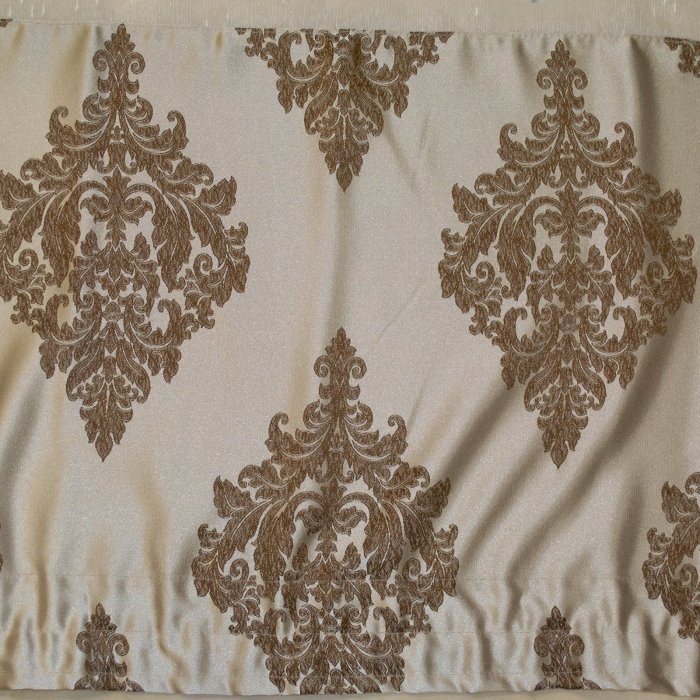 Perdea Velaria alba cu banda baroc, 160x155 cm [2]