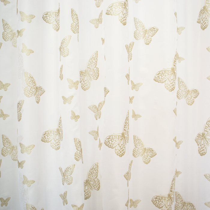 Perdea Velaria voal alb cu fluturi aurii, 350x160 cm [3]
